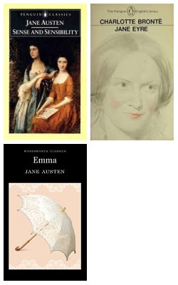 Sense And Sensibility, Charlotte Bronte, Emma :- Pack Of 3 Books
