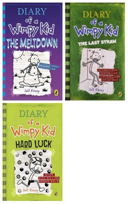 Diary Of A Wimpy Kid: The Meltdown , THE LAST STRAW, Hard Luck :- Pack Of 3 Books