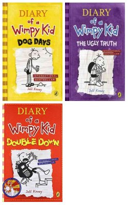 Diary Of A Wimpy Kid: Dog Days, Diary Of A Wimpy Kid   The Ugly Truth, Double Down :- Pack Of 3 Books