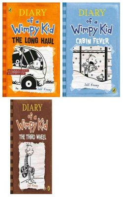 The Long Haul , Diary Of A Wimpy Kid - Cabin Fever, Diary Of A Wimpy Kid: The Third Wheel :- Pack Of 3 Books
