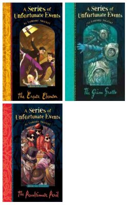 The Ersatz Elevator , The Grim Grotto , The Penultimate Peril :- Pack Of 3 Books