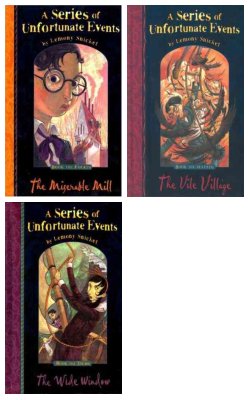 The Miserable Mill , The Vile Village , The Wide Window :- Pack Of 3 Books