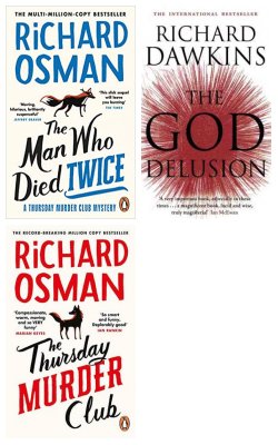 The Man Who Died Twice, God Delusion, The Thursday Murder Club :- Pack Of 3 Books
