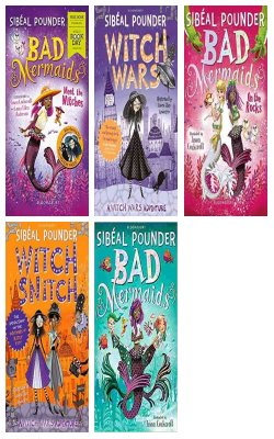 WBD Book: Bad Mermaids Meet The Witches, Witch Wars, Bad Mermaids: On The Rocks, Witch Snitch: The Inside Scoop On The Witches Of Ritzy City , Bad Mermaids :- Pack Of 5 Books