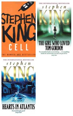 Cell, The Girl Who Loved Tom Gordon, Hearts In Atlantis :- Pack Of 3 Books