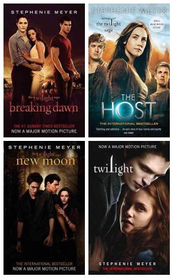Breaking Dawn Film Tie In, Host, New Moon, Twilight :- Pack Of 4 Books
