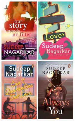 Our Story Needs No Filter, She Friend - Zoned My Love, Can't Quarantine Our Love, It Was Always You :- Pack Of 4 Books
