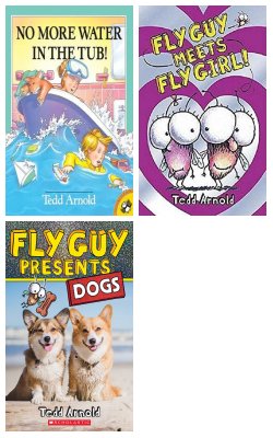No More Water In The Tub!, Fly Guy Meets Fly Girl, Fly Guy Presents: Dogs :- Pack Of 3 Books