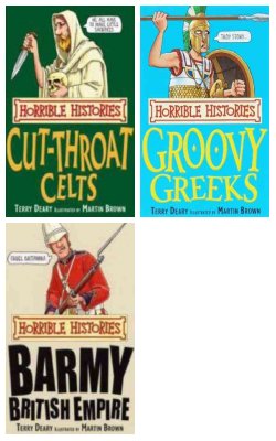 Cut Throat Celts, Groovy Greeks, Barmy British Empire :- Pack Of 3 Books