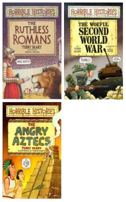 Ruthless Romans, The Woeful Second World War, The Angry Aztecs :- Pack Of 3 Books