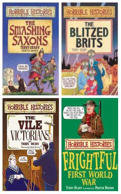 The Smashing Saxons, The Blitzed Brits , The Vile Victorians , Frightful First World War :- Pack Of 4 Books