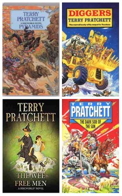 Pyramids, Diggers , Wee Free Men, Dark Side Of The Sun :- Pack Of 4 Books