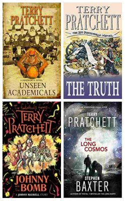 Unseen Academicals, The Truth , Johnny and the Bomb  , The Long Cosmos :- Pack of 4 books