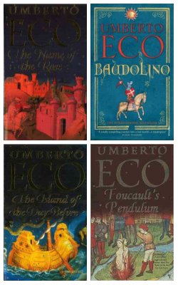 Name Of The Rose, Baudolino, Island Of The Day Before, Foucaults Pendulum :- Pack Of 4 Books