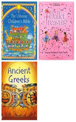 The Usborne Children's Bible, The Usborne Ballet Treasury, Ancient Greeks :- Pack Of 3 Books