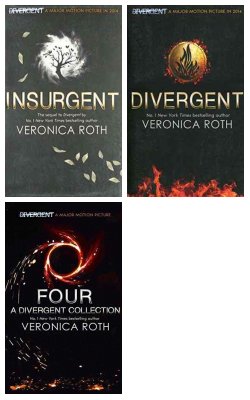Insurgent - Black Edition: Divergent Trilogy, Divergent , Four: A Divergent Collection :- Pack Of 3 Books