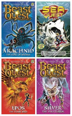 Arachnid The King Of Spiders, Manak The Silent Predator, Epos The Flame Bird, The Warlocks Staff: Silver The Wild Terror :- Pack Of 4 Books