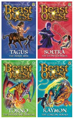 Tagus The Horse Man, First Hero, Soltra The Stone Charmer, Torno: The Hurricane Dragon, Kaymon The Gorgon Hound :- Pack Of 4 Books