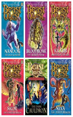 Nanook The Snow Monster, The Pirate King: Bloodboar: The Buried Doom, The Shade Of Death: Krabb Master Of The Sea, Skor The Winged Stallion, The Dark Cauldron, Nixa The Death Bringer :- Pack Of 6 Books