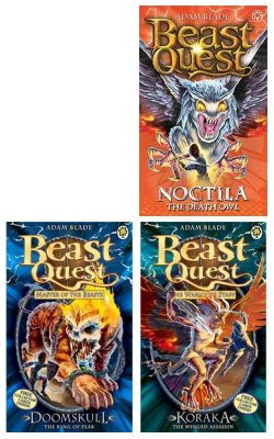 Rashouk The Cave Troll, Noctila The Death Owl, Doomskull The King Of Fear, Koraka The Winged Assassin :- Pack Of 4 Books