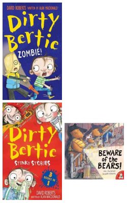 Zombie!, Dirty Bertie: Poop, Stinky Stories, Beware Of The Bears! :- Pack Of 4 Books