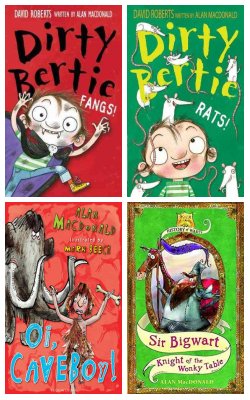 Fangs! , Rats! , Cave Boy!, Sir Bigwart, Knight Of The Wonky Table :- Pack Of 4 Books