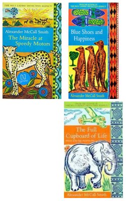 The Miracle At Speedy Motors , Blue Shoes And Happiness, The Kalahari Typing School For Men, The Full Cupboard Of Life :- Pack Of 4 Books
